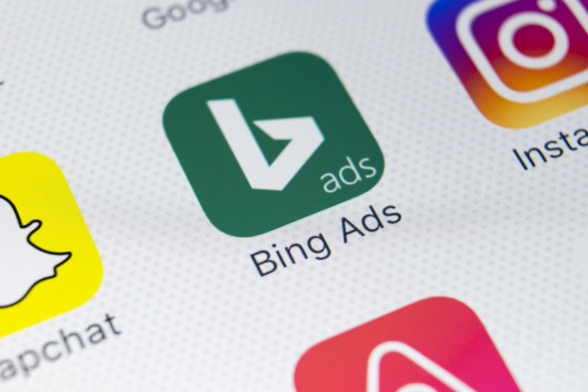 Bing Ads App Icon on Phone Large Screen